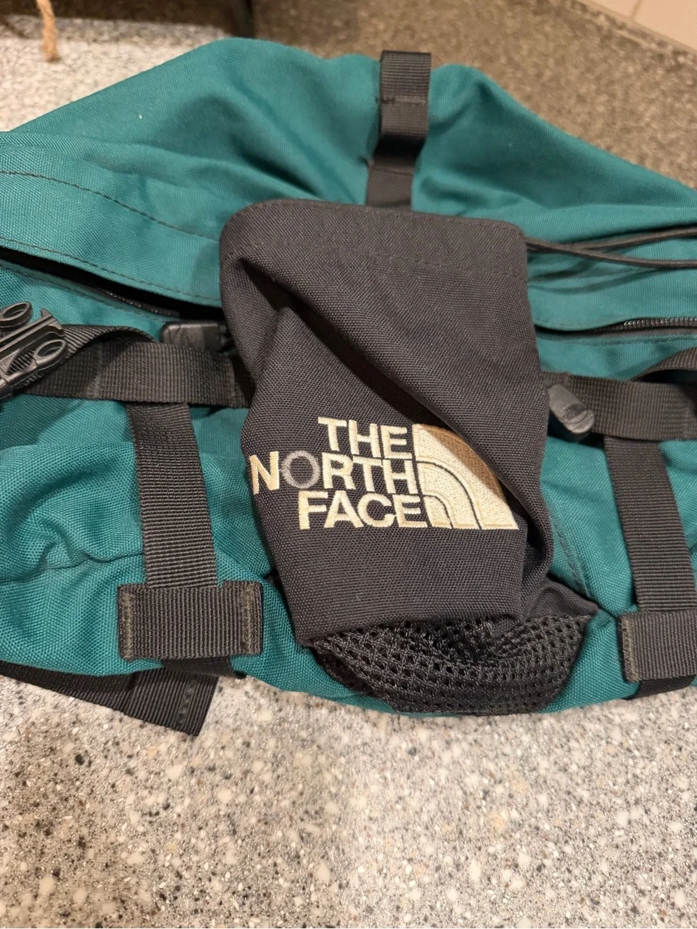 Vintage The North Face Men's Green Travel Waist Pack